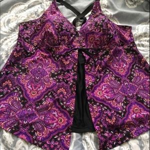 Tankini top/nwot 24w
